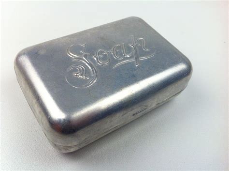 vintage metal soap box|Vintage Metal Soap Holder .